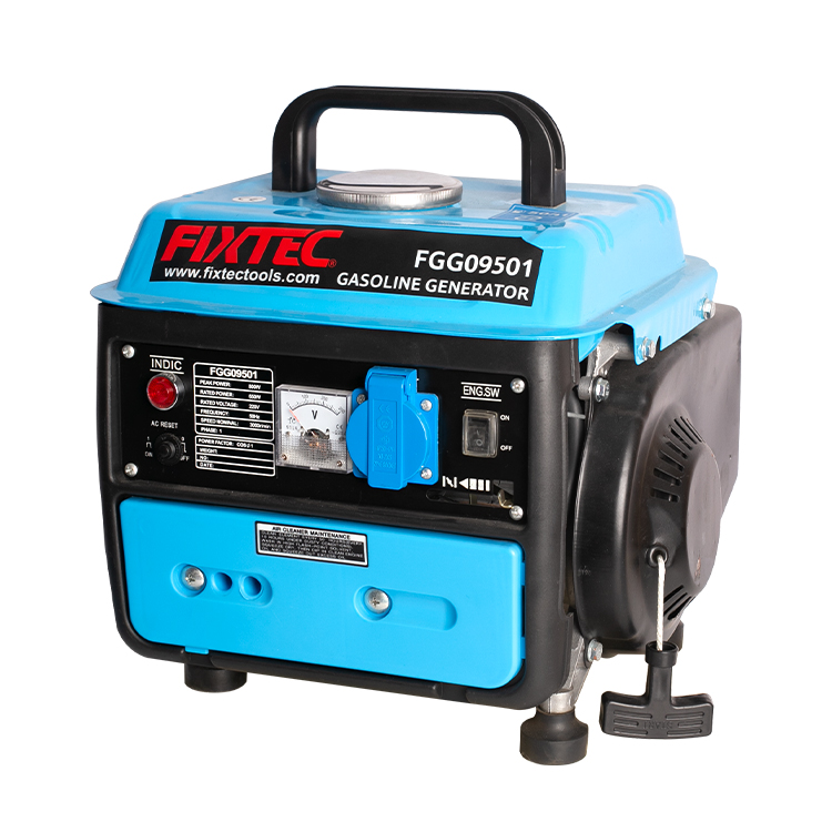 Электрический бензиновый мини-генератор FIXTEC 800 Вт для домашнего использования