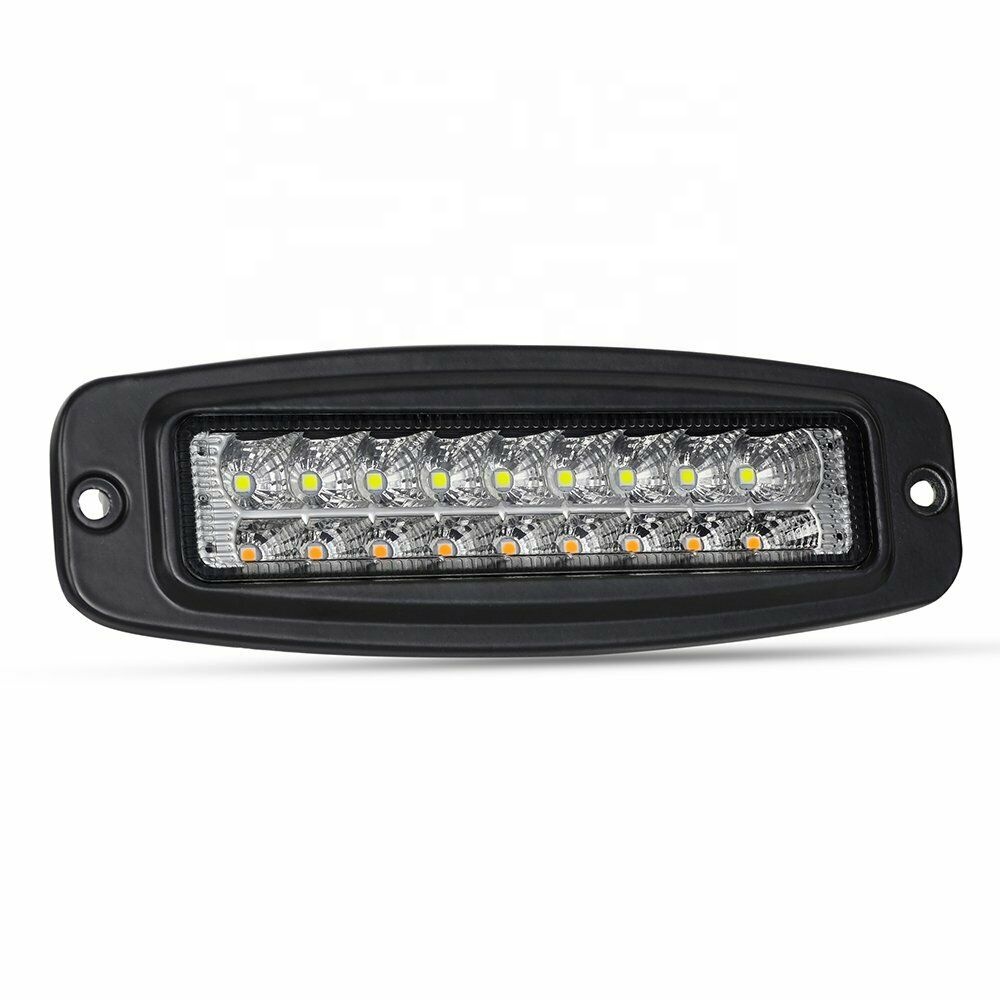 7 дюймов 90 Вт заподлицо двойного цвета LED рабочий свет бар комбо стручки внедорожный фонарь трек 4WD ATV внедорожник