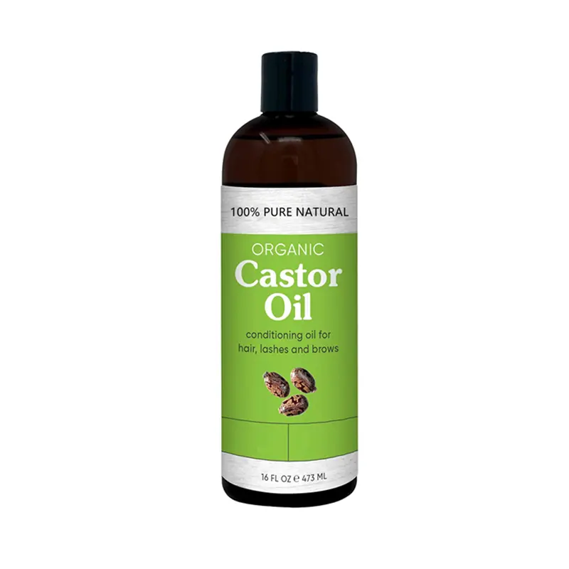Best Selling Private Label Natural Pure Organic Castor Essential Oil Eyelash Eyebrow Growth Jamaican Black Castor Oil