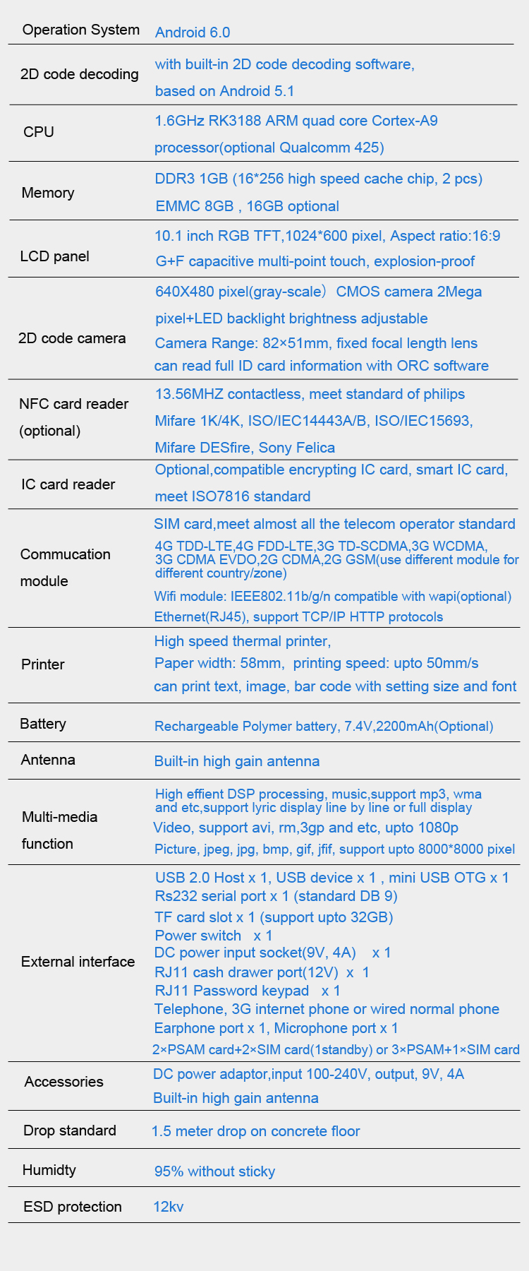 All In One Computers Pos Terminal With Sdk Automatic Cash Register Credit And Debit Card Reader Barcode Scanner For Android