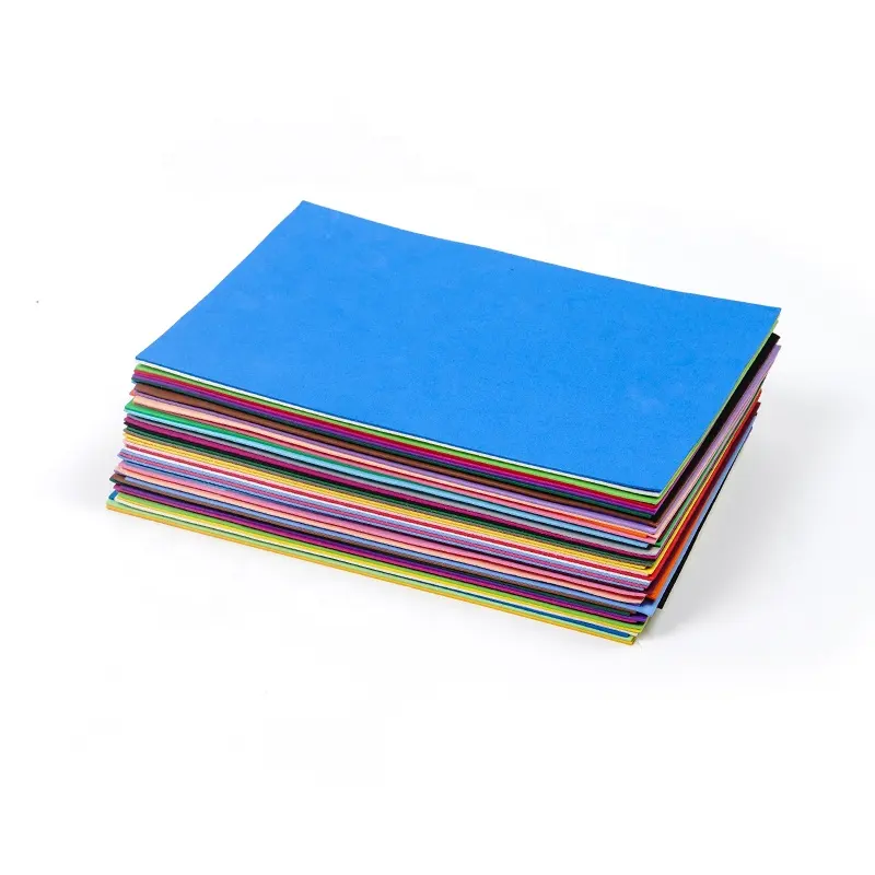 Ever Bright 10Pcs A4 Thick EVA Foam Papers Assorted Colors Self Adhesive Foam Sheets Handicraft Sponge Papers for Kids DIY