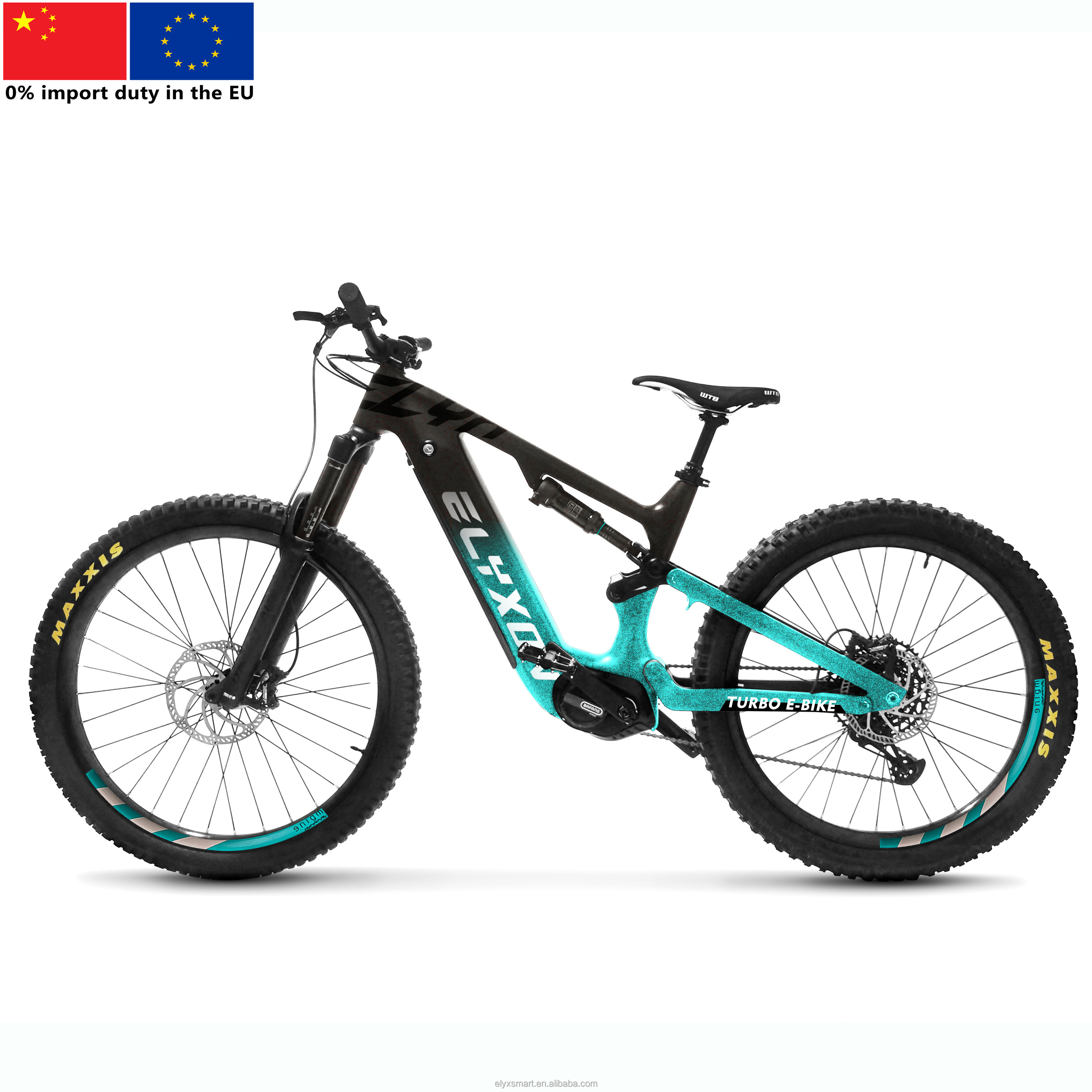 Быстрая Доставка, Новый Elyxon Smart 2021 Tarzen, каркас из углеродного волокна, полностью подвесной, 500 Вт, двигатель Bafang, электрический велосипед