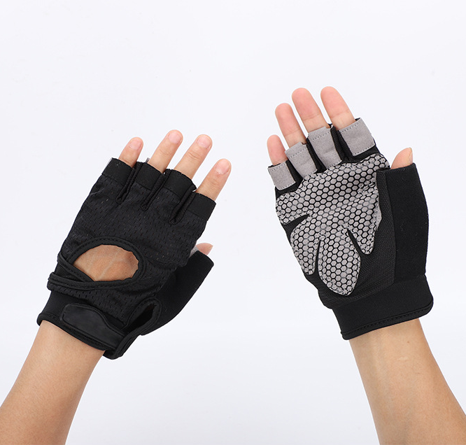 Unisex outdoor cycling climbing running fitness wrist half finger gloves sports gloves