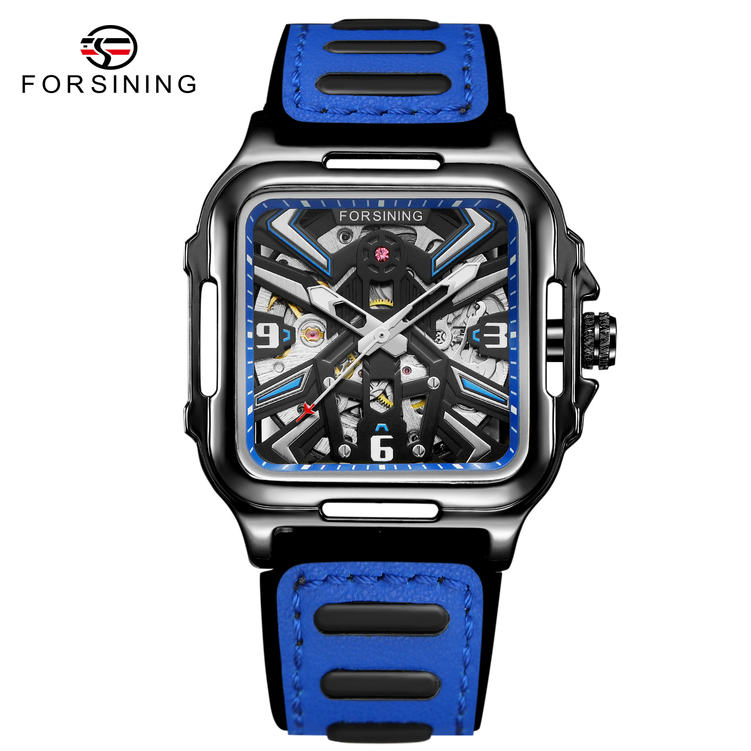 2024 forsining new relogio masculino Hollow Out Skeleton automatic men watch  for men's luminous watch