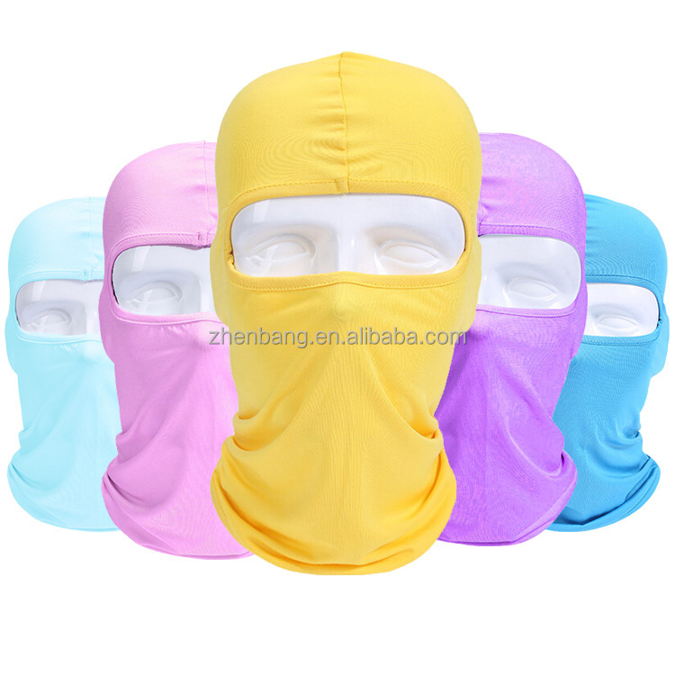 Balaclava Balaclava Hood GOLOVEJOY XTJ22 Wholesale Custom Ice Silk Sports 1 Hole Face Mask Hood Embroidery Logo Plain Cycling Bl