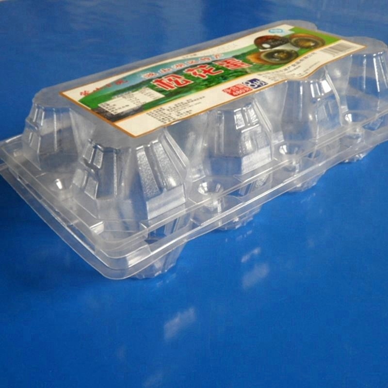 custom 8 holes disposable food grade blister packaging container plastic egg tray