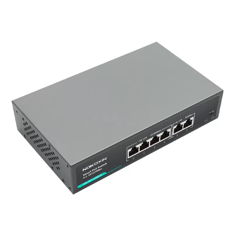 Новый коммутатор POE, 6 портов, 100 Мбит/с, 4 порта, стандартный коммутатор несетевого управления POE