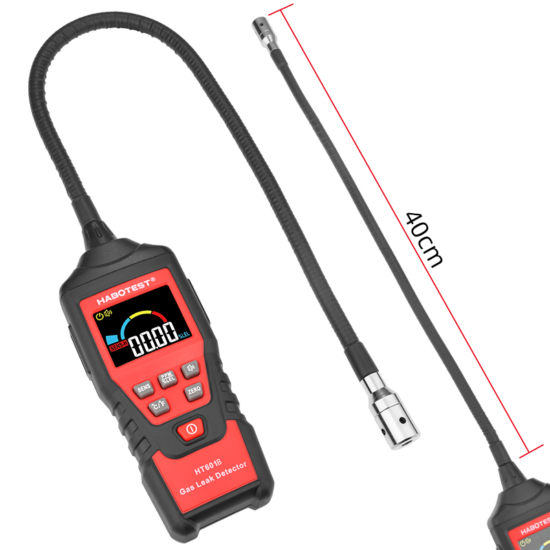 Habotest 0-9999ppm HT601A портативный детектор утечки горючих газов с 40 см гибким зондом для C0 CH4 C2H2