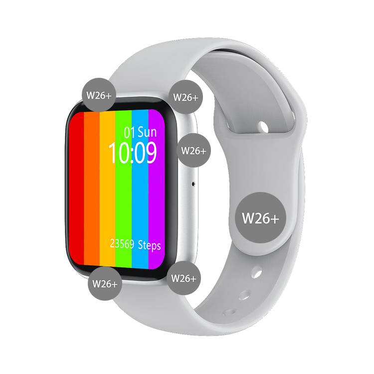 W26 Pro In Stock Calling 1.75 Inch ECG Heart Rate Blood Pressure IP68 IWO New Arrival Knob China Series 6 Smart Watch