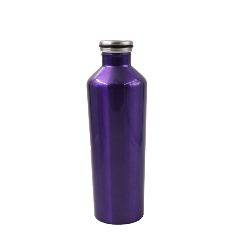 backpack with purple stainless steel double wall vacuum travel mug of leak proof