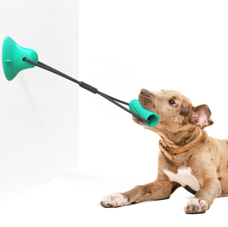 Dogs Teething Supplies Molar Teeth Cleaning Dog Chew Toys for Aggressive Chewers - Natural Rubber Bite Resistant Dog Toothbrush