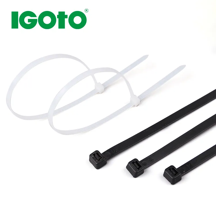 igoto nylon6.6 cable tie 300mm 400mm 800mm 900mm 1000mm  black nylon6.6 cable tie factory