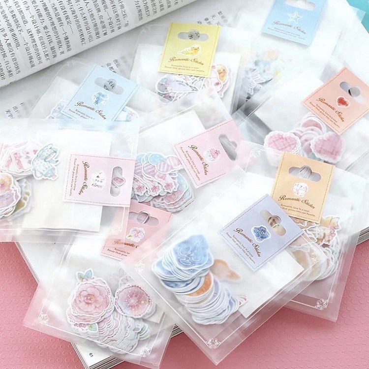 customized kiss cut cute sticker pack waterproof fun sticker packs Full colors eco friendly die cut label packaging