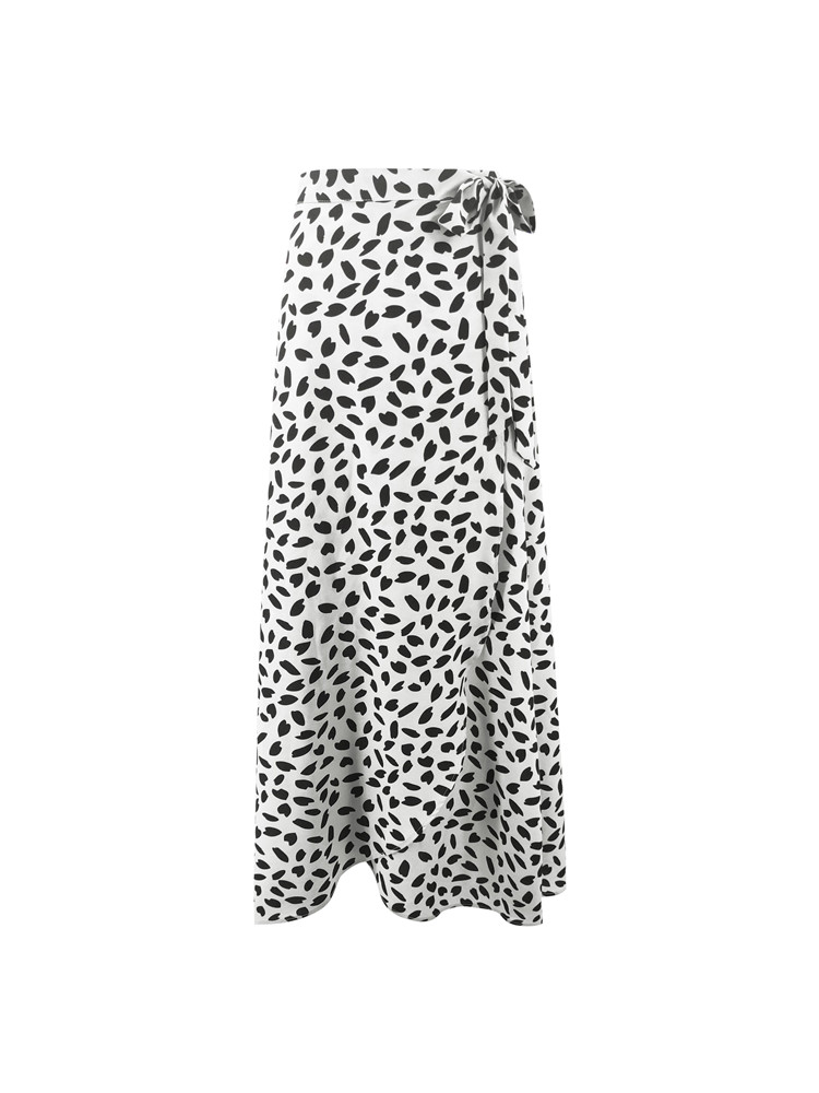 Skirts Long Ankle Length Dress Sexy Drape Gentle Gentlewomanly Ladies Women Soft Casual Dots Summer Spring Autumn Polyester