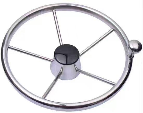 Stainless Steel 3/5 Spoke Boat Steering Wheel