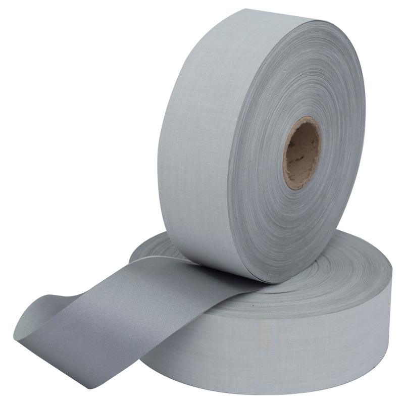 High Visibility Custom Safety Reflective Polyester Warning Fabric Sew On Clothing Washable Reflective Tape