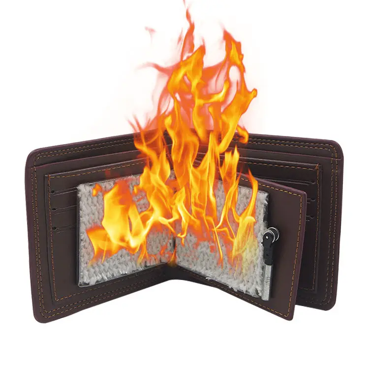 Stage Street Magic Trick Flame Fire Wallet Mystical Bifold Wallet For Magic Trick Performances Pranks Jokes Magic Toys JM153