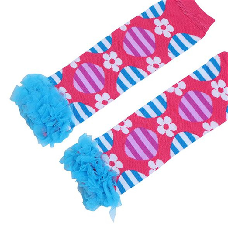 Fancy autumn soft knitted cotton leg warmers casual comfortable baby leg warmers