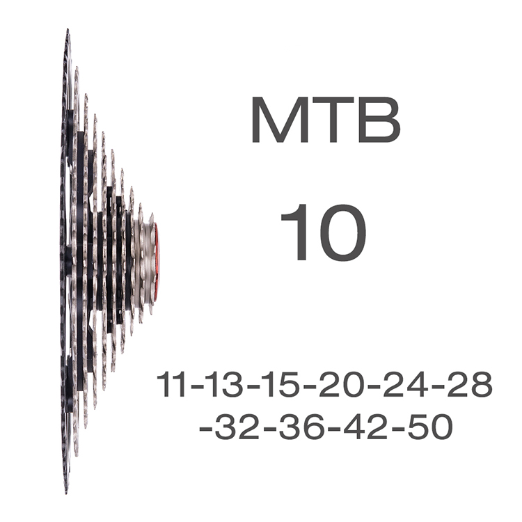Кассета для горного велосипеда, 10 скоростей, 11-50T, свободное колесо для K7 XT SLX XO X0 X9 X7, запчасти для велосипеда