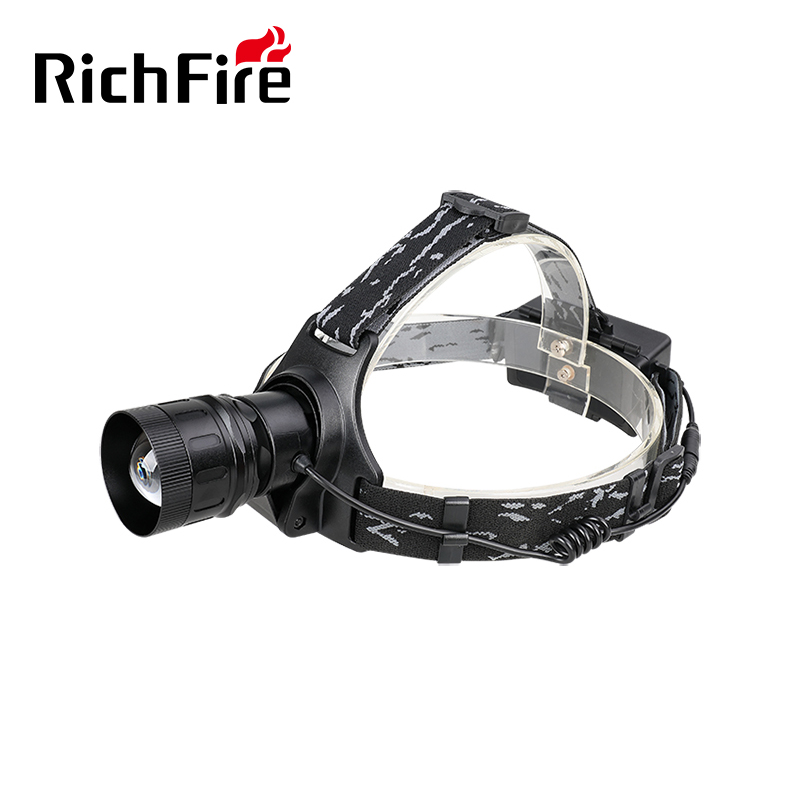 RichFire высокомощный светодиодный налобный фонарь для охоты Головной фонарь