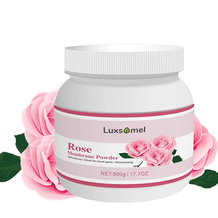 Hyaluronic Acid Pink Organic Peel Off Soft Rose Face Facial Clay Modeling Powder Mask