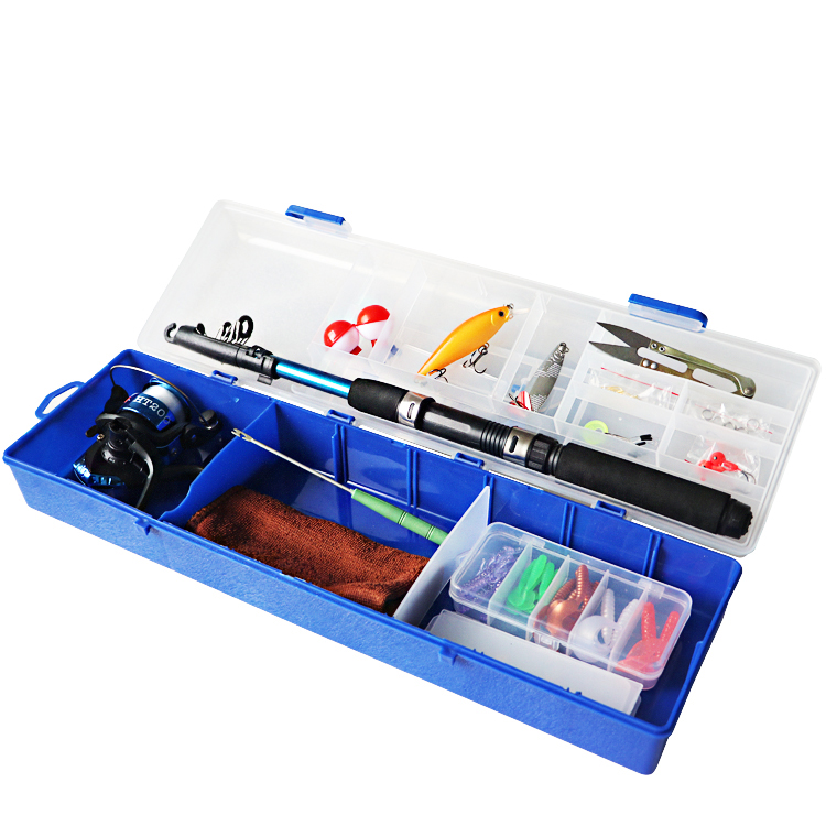 Hot Sale fish set box fishing tools box fishing rod and wheel set fishing rod set for sale