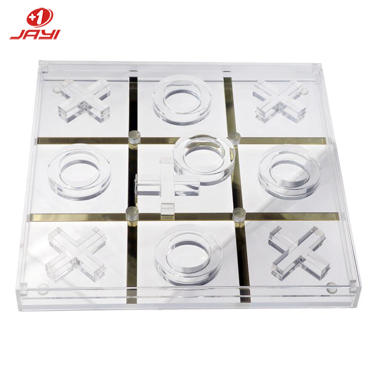JAYI Factory Custom High-end Color Lucite Acrylic Tic Tac Toe XO настольная игра