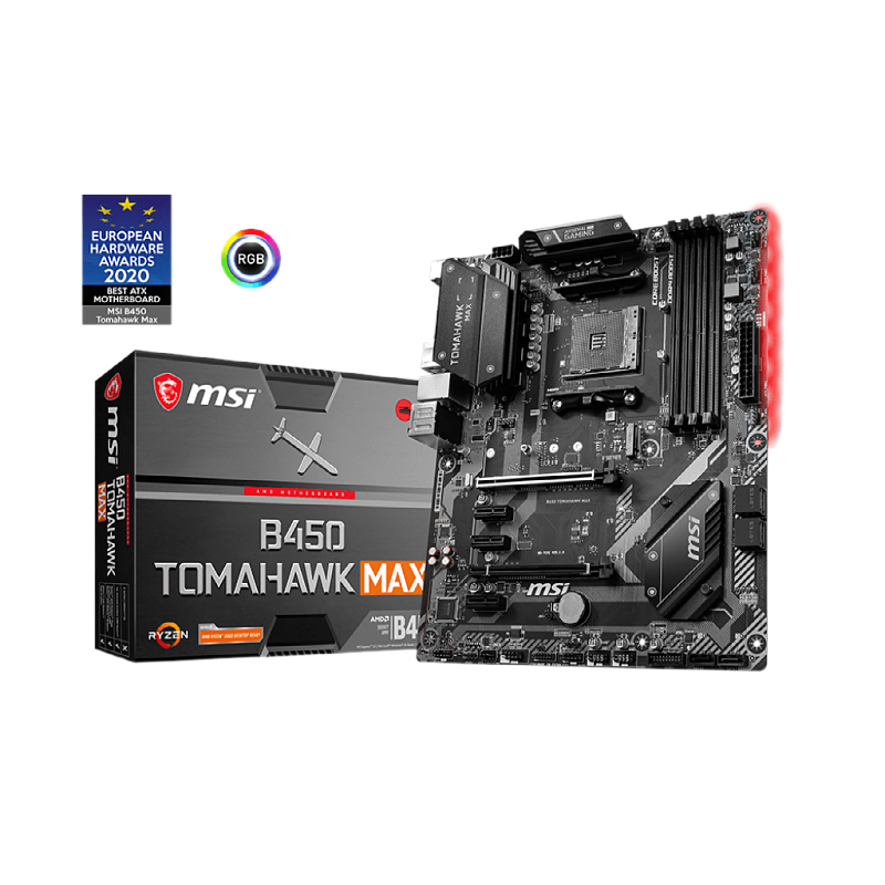 B450 TOMAHAWK MAX Tomahawk Missile Computer Motherboard supports 3700x/3600x/3600/2600 CPU (AMD B450/Socket AM4)