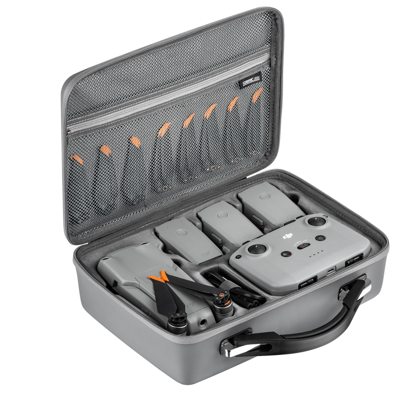 Переносной чехол DJI Air 2S для хранения на открытом воздухе, высококлассные серые аксессуары для дрона, ручной чехол из искусственной кожи