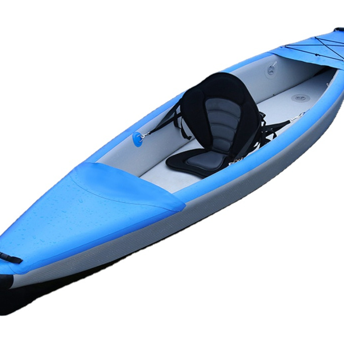 Manufacturer China 3D PVC Fabric Single Person 1 Seater Air Sit on top Kayak for River / Drifting / Raft Boat 11ft Length