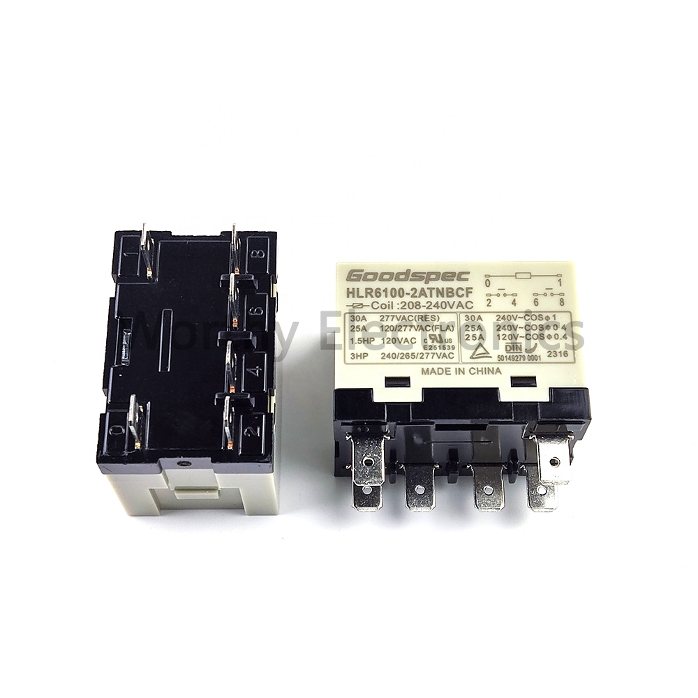 Электронный компонент, электромагнитное реле постоянного тока 208-240VAC 30A 6PIN 2ATUBCF DIP HLR6100-2ATNBCF релейный модуль