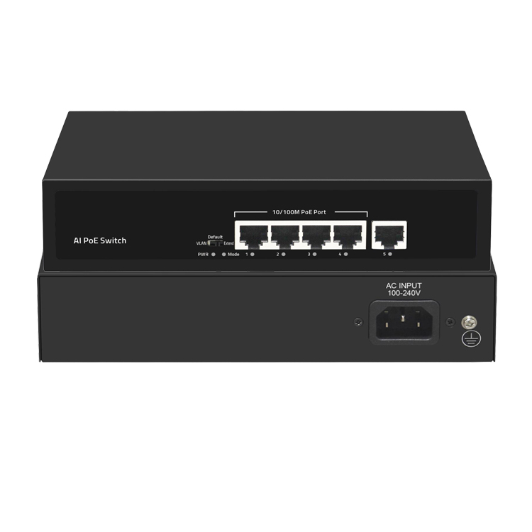 factory price cctv poe switch 4 port 10/100mbps for ip camera