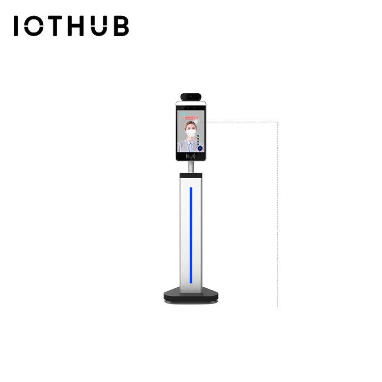 HUSHIDA 8 inch thermal imaging camera face recognition measurement face recognition attendance machine for body