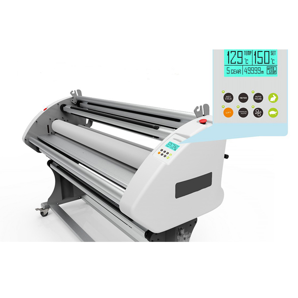 1600 roll to roll 64 inch automatic laminator glue hot pvc paper film cold lamination laminating machine