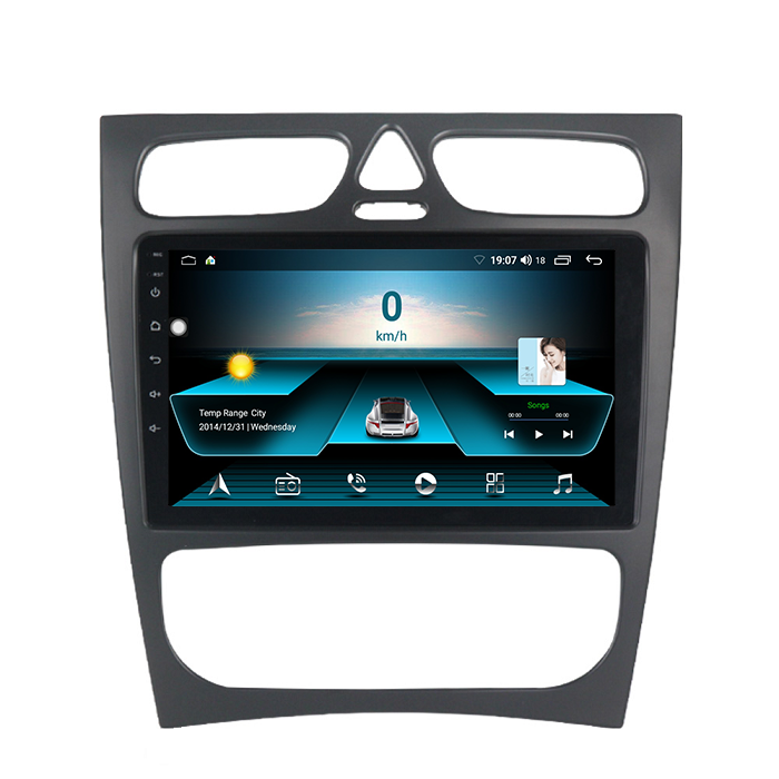 Quad core Android 10,0 автомобильный DVD плеер GPS навигации для Mercedes-Benz W209 W203 W168 W463 CLK CL-C 1998-2004 1 Гб + 32 ГБ