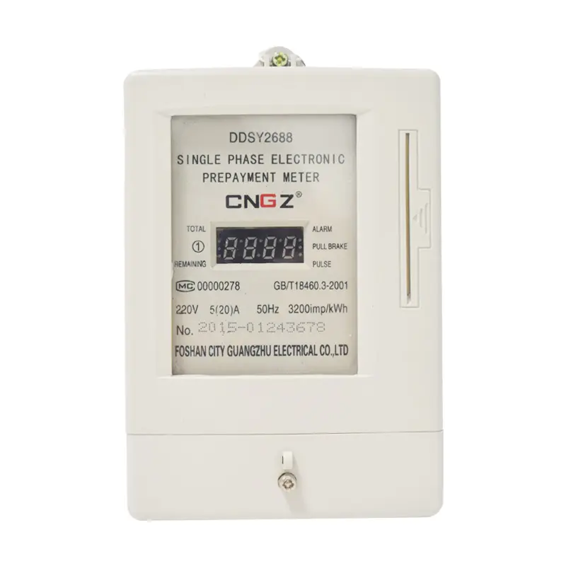 1 Phase 2 Wire Pre paid Electric Meter Smart Prepaid Electricity Meter