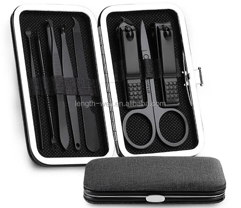 Original factory competitive price stainless steel 8pcs tools nail clipper manicure pedicure set