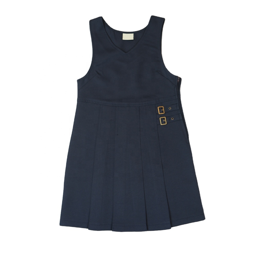 Wholesale Good Quality School Fashion Clothing School Uniform Factory Girls Dresses Pleated Skirts School Pinafore