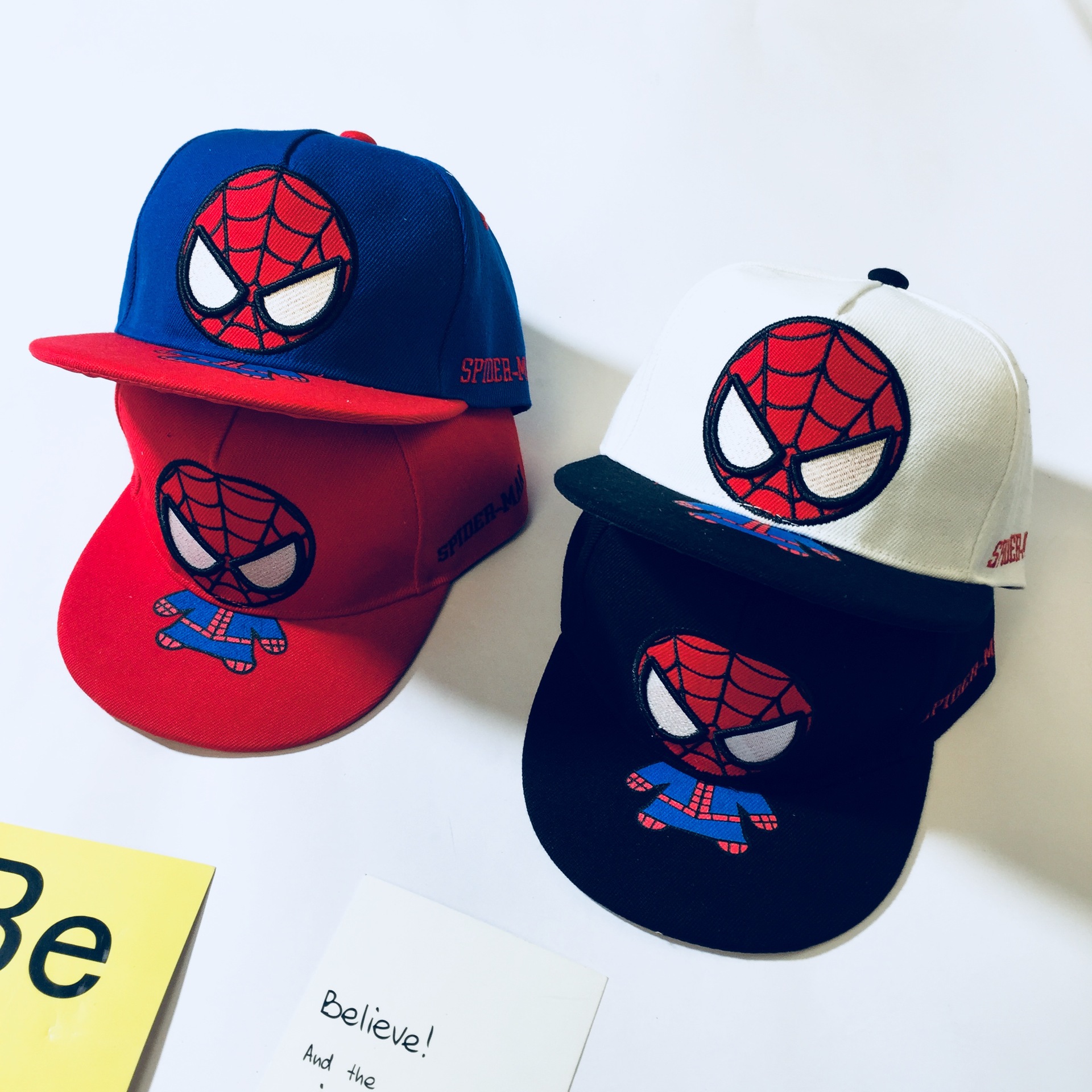 Акция, Лидер продаж, летняя Детская уличная шапка Marvel, Солнцезащитная дышащая шапка Человека-паука для детей