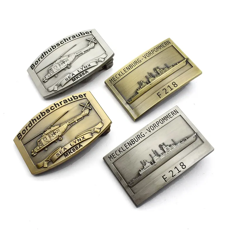 Metal Military Gyromite Helicopters Belt Buckles With Custom Logo