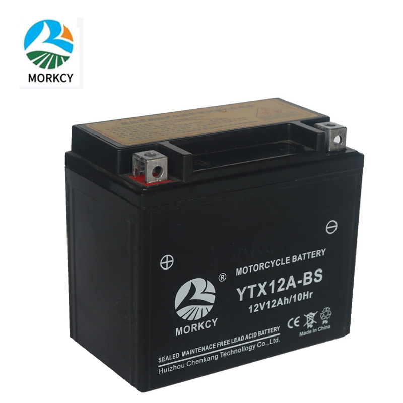 12V12AH/10hrmotorcycle батарея YTX12A-BS необслуживаемые герметичные свинцово-кислотные многократного цикла глубокого заряда-разряда AGM гель 12V аккумуляторная батарея