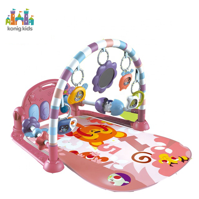 KonigKids Новое поступление, детские игры, детское пианино с педалью, коврик для игр в тренажерном зале с подвесной игрушкой