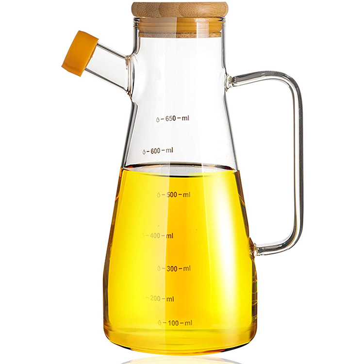 Leakproof Seal Leakproof Sauce Bottle Seasoning Bottle Kitchen Supplies High Borosilicate Glass Oil Bottle