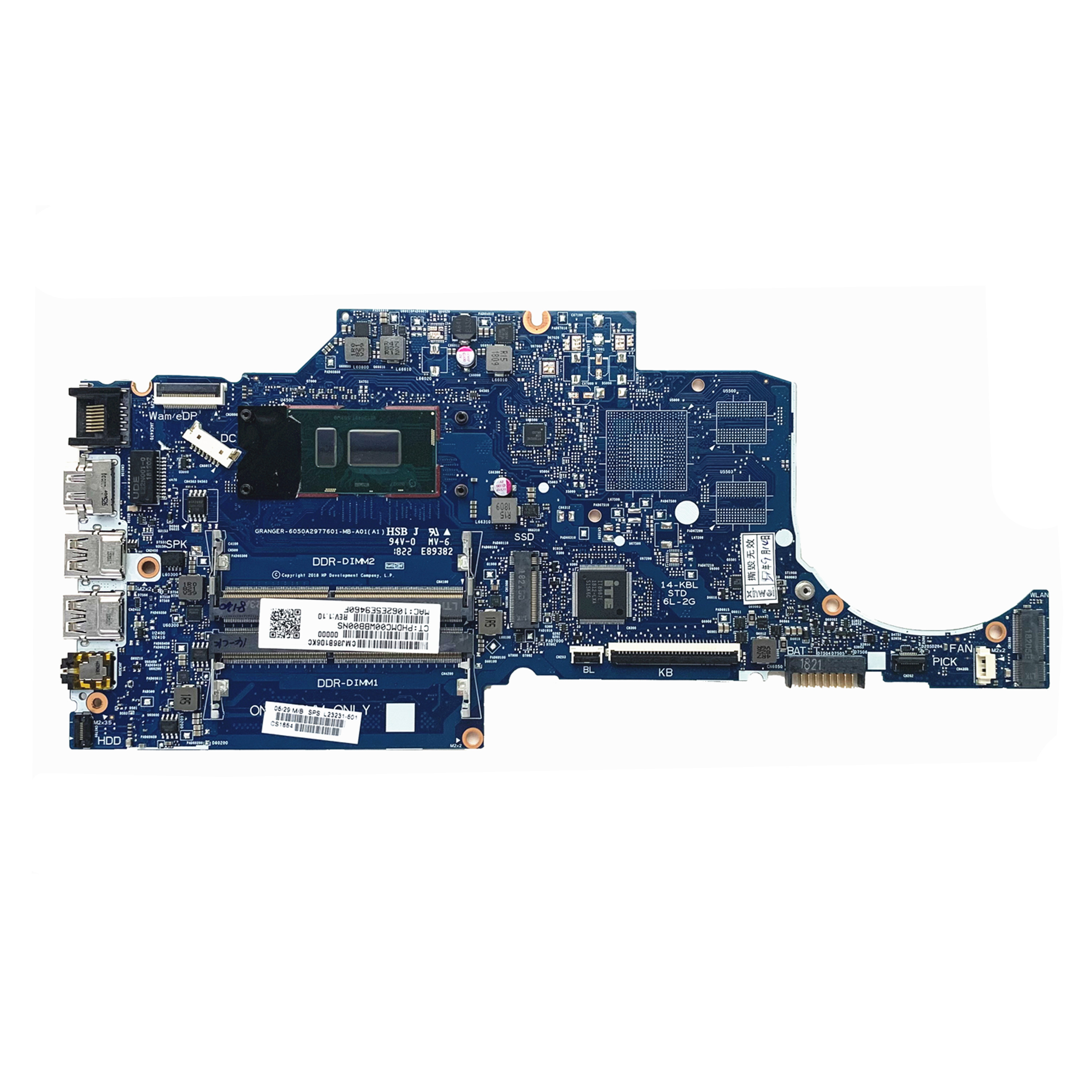 For Hp 14-CK 14-CF 240 G7 Laptop Motherboard L23231-601 L23231-001 With i3-8130U DDR4 6050A2977601-MB 100% Tested Fast Ship