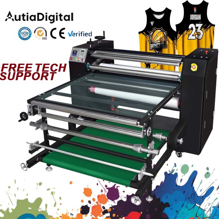 Europe Quality Italy Technology Efficient Heat Transfer Machine Transfer Printing Machine Thermal Heat Press Oil Heating 170cm