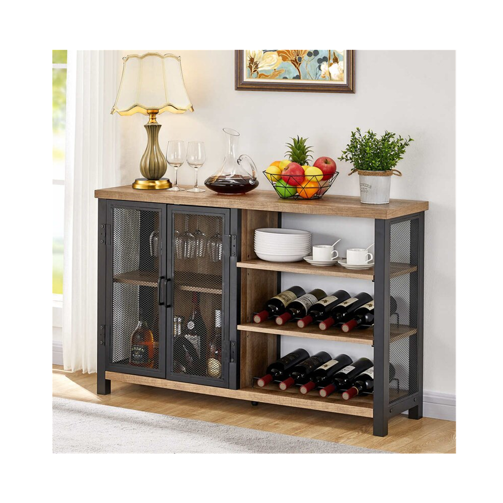 2021 New Design Modern Living Room Furniture WDF/PB Wood Wooden Home Coffee Wine Bar Cabinet For Home