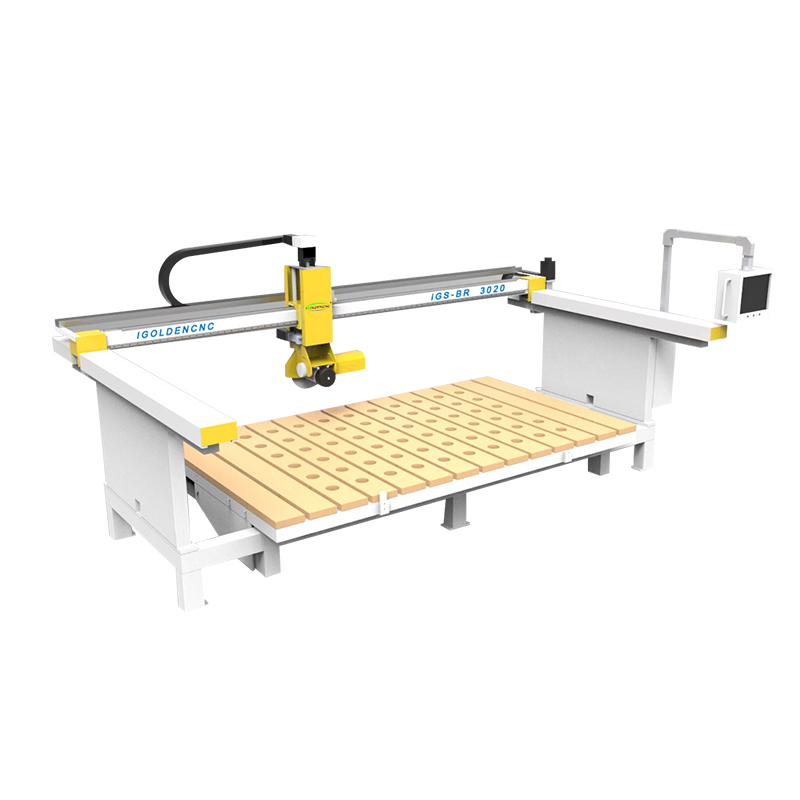 Cnc автоматическая мостовая пила 5 осей cnc мостовая пила для резки гранита, мрамора, песчаника, нефрита, кирпича
