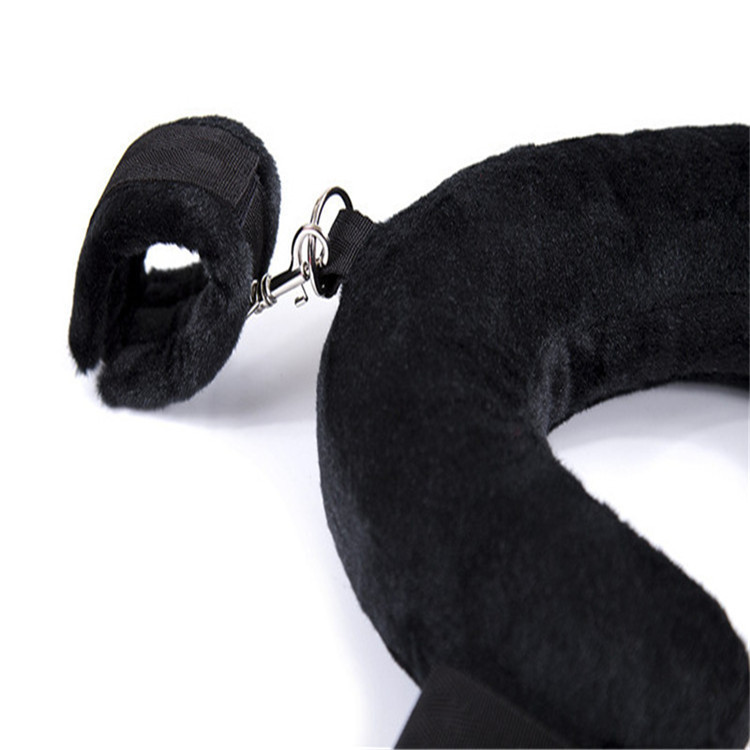 In Stock Wholesale Sm Bed Slave Open Leg Restraints Handcuffs Footcuffs Bdsm Sex Toys U-Shaped Pillow Bondage Kit
