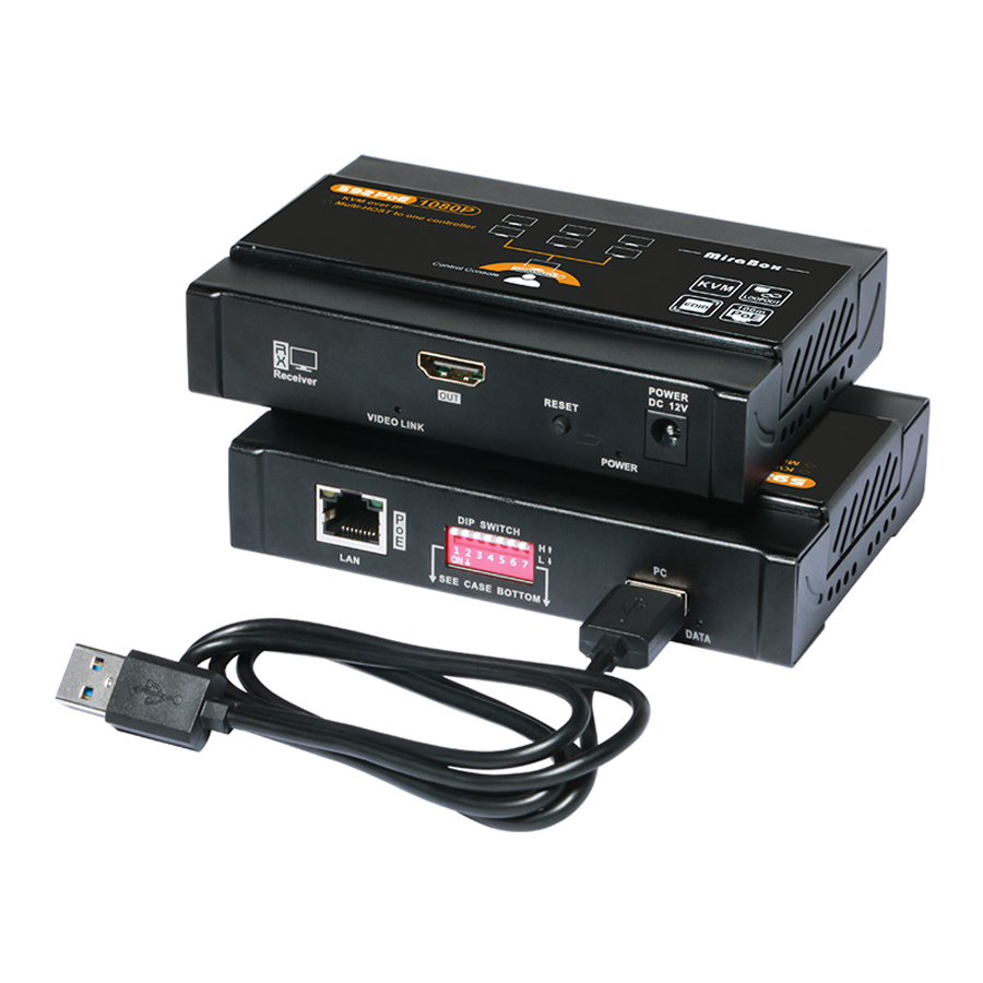 Шэньчжэнь фабрика 1080P Пульт управления PoE HDMI KVM расширитель по IP до 100 м для CCTV DVR монитор
