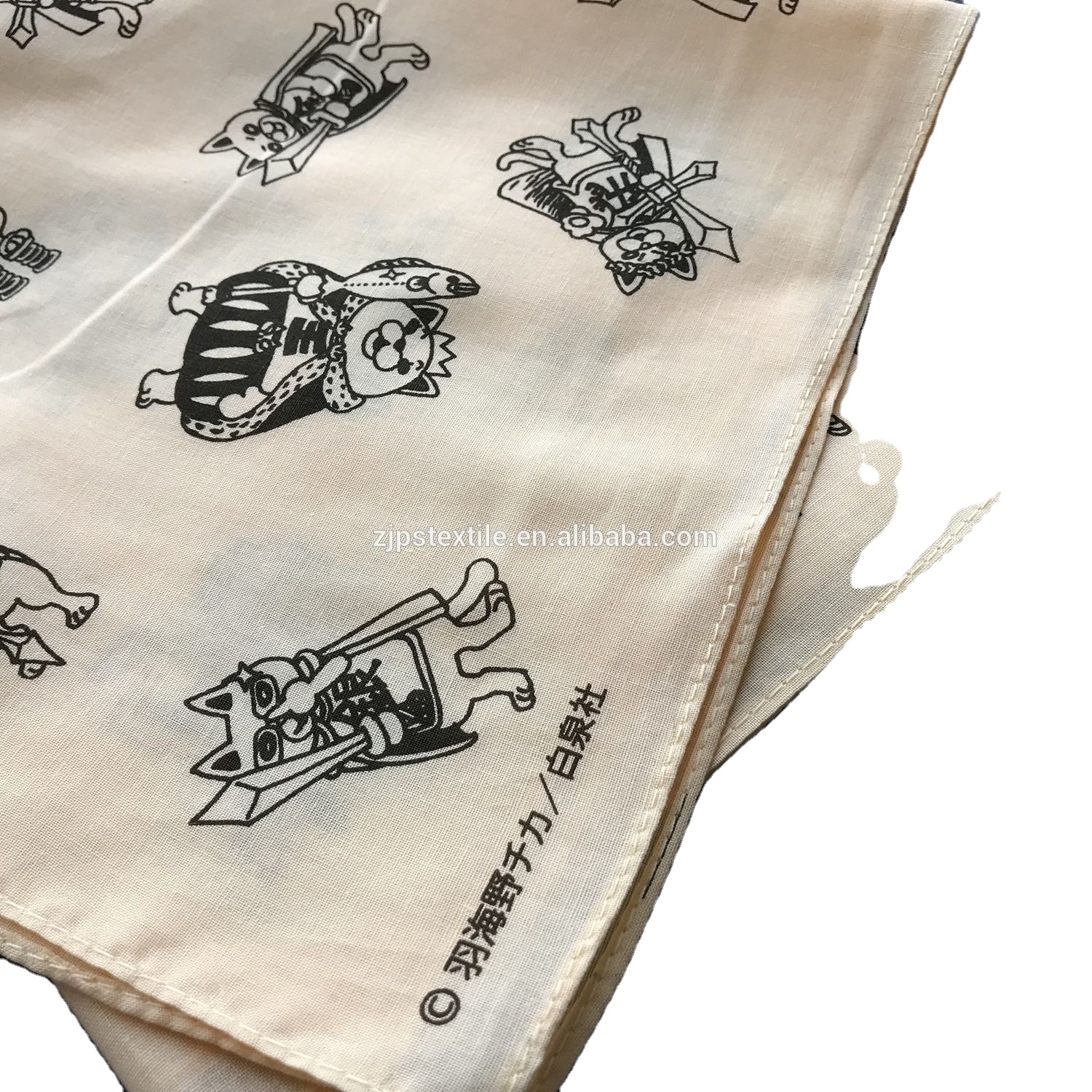 Custom 100% cotton handkerchief bandana headwear head bandana pocket square children style bandana headband